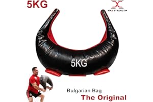 MAXSTRENGTH Bulgarische PU-Ledertasche Wird als Gewichthebertasche, Sporttasche, Trainingstasche, Crossfit, Sandsack für Männer und Frauen verwendet