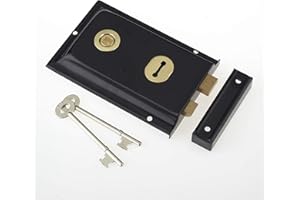 Yale Locks P334 Rim Lock Black Finish 156 x 104 mm Visi Pack