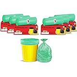 Shalimar Premium Garbage Bags Size 17 X 19 Inches (Small) 180 Bags (6 Rolls) Dustbin Bag/Trash Bag - Green Color