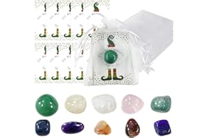 Znnhnn 10 x Wichtelsteine, Wichtel Glücksstein, Stein Adventskalender, Wichtelgeschenk, Glücksbringer Weihnachten, Glücksstein Mitbringsel Kinder Weihnachten, Kindergarten, Schule, Give Away