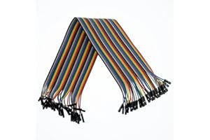 SATKIT 40pcs Hembra Hembra Cable Du Pont Jumper Cable 30cm para Arduino Breadboard[Proyectos Arduino]