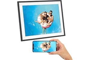 AgfaPhoto Cadre Photo numérique HD WiFi Realiview APF1700 WiFi | Stockage 32 Go, Écran Tactile, Fonction Météo & Horloge, Par