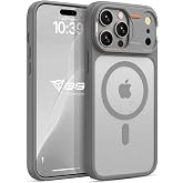 Babilden iPhone 16 Pro Max İ&ccedil;in Mat Şeffaf MSafe Destekli Premium Koruyucu Kılıf Darbe Emici Silikon Kenarlı Kamera Korumalı 