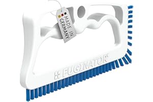 Fuginator® Brosse à Joints Utilisable Partout à la Maison, et notamment dans la Salle de Bains et dans la Cuisine (Blanc/Bleu)