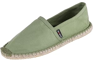 Japanwelt Espadrilles für Damen & Herren I Sommerlatschen Latschen Sommer Slipper Sommerschuhe Freizeitschuhe Flache-Schuhe Leinenschuhe Canvas Sneaker Damen-Slip-On Unisex, atmungsaktiv & bequem