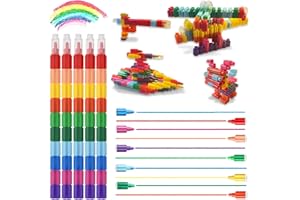 ‎ICEPAPA ICEPAPA, 5 Stück Wachsmalstifte, Stapelbare stifte Kinder mitgebsel, ideal als Mitgebsel Kindergeburtstag, gastgeschenk kindergeburtstag oder adventskalender füllung kinder