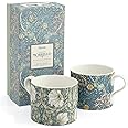 Portmeirion Home & Gifts Spode Morris & Co Pimpernel and Seaweed Design Set of 2 Mugs Boxed Portmeirion, Multi Coloured (MCOK8726-XG)