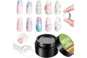 MEFA Solid Builder Gel, Gel 3D Nail Art Colle à Ongles Multifonctionnel Sculpting, pour Rhinestone GlueGel 3d Ongle, Extensions, Nail Tips, Réparer, Renforcer, Sculpting Design DIY 15g
