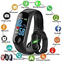 Aqisha Store M3 Smart Fitness Band Activity Tracker with waterproof body with vibration for Observing life New Edition