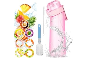 CYMWER Air-up Borraccia，650ml air up borraccia con gusti pod for ，Senza BPAborraccia air up，E%0 tazza d'acqua con 7 cialde aromatiche for palestra all'aforto (Purple)