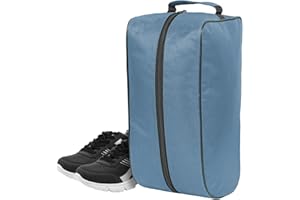 NORTH SKIN Bolsa de Calzado Deportivo Impermeable para Gimnasio fútbol Rugby críquet Bolsa de Golf Bolsa de Viaje a Prueba de Polvo Organizador portátil con Bolsillo Interior (Gris)
