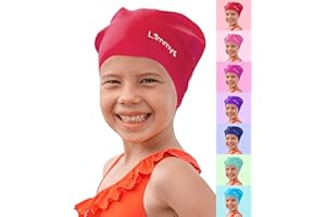 Limmys Kids Swim Cap – 100% Silicone Swim Cap for Long Hair – Soft, Stretchy & Comfortable Swimming Cap – Designed for Durability & a Tangle-Free Experience