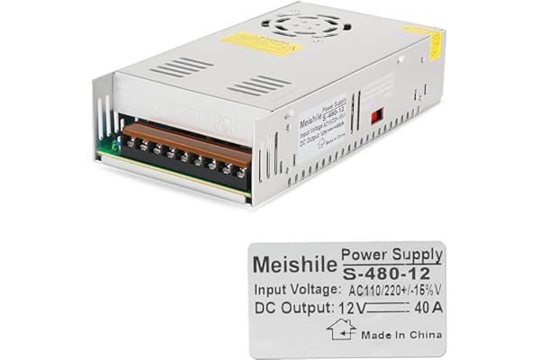 DC 12V 40A 480W Alimentation De Puissance Convertisseur de Commutation d'alimentatio Transformateur L'industrie de l'alimentation électrique Entraînement 110/220V AC to DC 12V 480 Watt