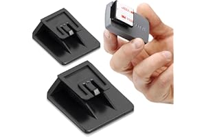 GAMBC 2 PCS - Support Telepass modèle Slim - Compatible - Telepass Autocollant 3M - Porte Telepass pour voiture - Autocollant Telepass - Accessoires Auto - Fixation Telepass Support - Nouveau