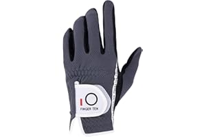 FINGER TEN Golf Gloves Men Left Hand Right Rain Grip Weathersof Value Pack, Mens Golf Glove Wear Resistant Non Slip Flexible Durable