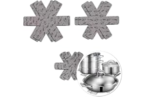 Protection Casseroles, Protège-Poêle en Feutre,6 Pièces Poele Protection,3 Tailles différentes (38/36/26 cm) - Protection de séparation des casseroles pour séparer Les casseroles et Les poêles Gris