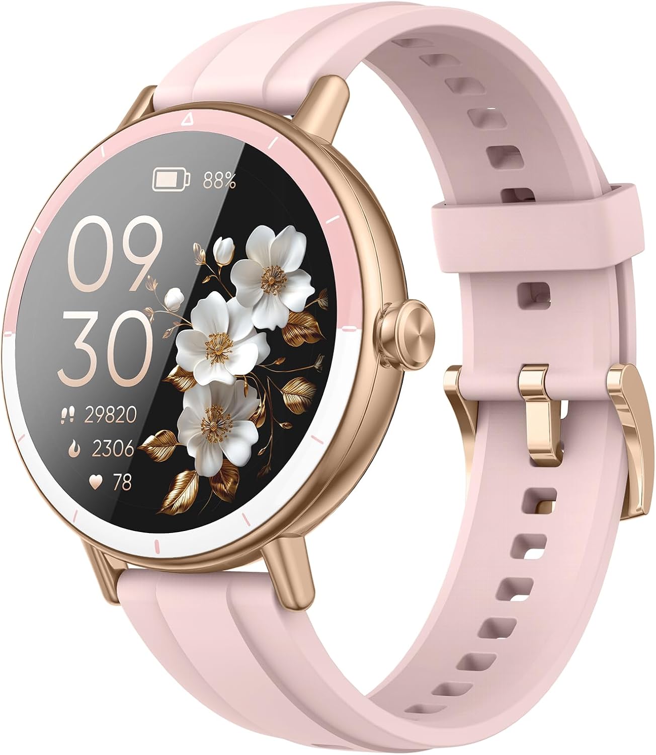 Reloj Inteligente Mujer, 1.27" HD Smartwatch Mujer con Llamadas Bluetooth, 2026 Smart Watch con Pulsómetro/Monitor de Sueño/Podómetro, IP68 Pulsera Actividad con 110+ Modos Deportivos para Android iOS