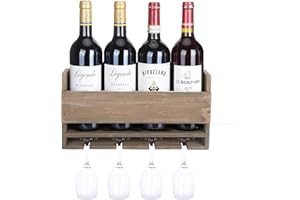 Halcent Madera Botelleros Vino Botellero Pared Estante de Vino