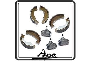 GSC RICAMBI SRL KIT GANASCE FRENO CEPPI FRENO FRENI COMPLETO DI CILINDRETTI COMPATIBILE PER PIAGGIO APE 601.