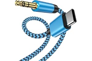 GiGreen Aux to USB C, USB C to 3.5mm Jack Male Cable, Type C to Aux Cable Car Stereo Cord Headphone Lead for Samsung Galaxy S25 S24 S23 S22 A16 A35 A55 Note 20, iPhone 16/15 Pro Max Pixel 9/8(1M)