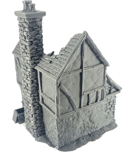 LM3D – 7 Murs En Ruines Imprimés En 3D Pour Wargames 28/32 Mm – Décors Fantasy En PLA Gris