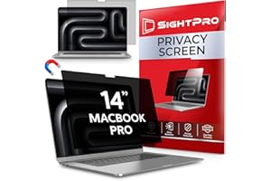 SightPro Pantalla magnética de privacidad para MacBook Pro de 14 pulgadas (2021-2025, M1-M5, Pro, Max) patentado extraíble filtro de privacidad para laptop y protector