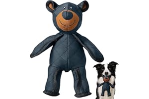 DTGECD 2025 New Dog Toys Indestructible, Interactive Indestructible Bear Dog Toy for Large Dogs, Unbreakable Pet Toy for Aggressive Chewers to Keep Them Entertained, Black