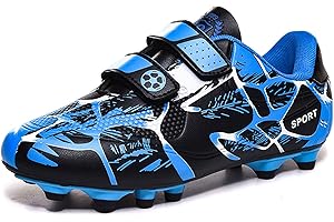 Sainilei Chaussures de Football Enfant FG/AG Professionnel Plein Air pour Garçon Football Boots TF Chaussures d'Entraînement de Football Adolescents Basses Antidérapant