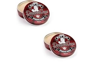 ‎DAPPER DAN Dapper Dan Matt Clay, weicher Clay mit starkem Halt und mattem Finish für Männer, einfache Anwendung, Duft nach geräuchertem Safran und Leder, 2 x 100 ml