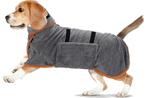 AERZOUSER Peignoir Chien, Serviette pour Chien, Serviette Chien Super Absorbante, Utilizzato per Assorbire Rapidamente L'umidità Dopo Il Bagno Del Cane (M)