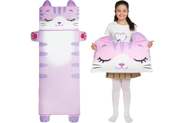 Wbesty Tapis de Couchage pour Enfant - Pliable et Portable - pour garçons et Filles - pour la Maternelle, Les Voyages, Le Camping