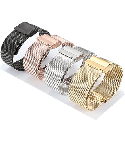 JSLER 2 Pezzi Estensore For Bracciale For Orologio Oro E Argento Estendono Cinturini For Cinturini Chiusura Prolunga (Color : 20mm Silver - Foto 3