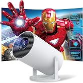 4K Projekt&ouml;r HY300 Pro - 1080P Full HD G&ouml;r&uuml;nt&uuml; Kalitesi, 8000 L&uuml;men, Uzaktan Kumanda, 5G WiFi 6 Bluetooth 5, Android 11, Otom