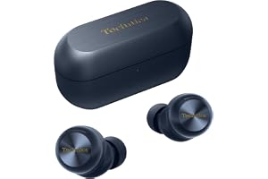 Technics EAH-AZ100E-A Trådlösa hörlurar med brusreducering, Multipoint Bluetooth, Voice Focus AI, bekväma in-ear hörlurar, Bl