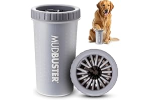 Dexas MudBuster Hundepfotenreiniger, tragbar, groß, Hellgrau, Large