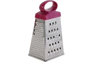 COOK CONCEPT Easy Make CMKB6791 RALLADOR 4 Caras 12 cm SURTIDO, nierdzewny metal, czerwony/czarny/liliowy/zielony, jeden rozmiar