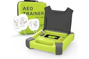 AED Trainer, XFT Professional AED Training Kit CPR Training Equipment Training Device Automatic External Defibrillator Simulator, for First Aid Trainee Beginner (XFT-120G)