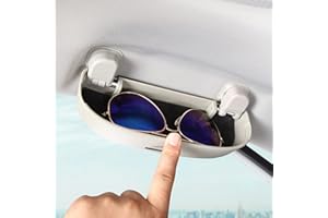 BIXUAN Soporte para gafas compatible con Toyota C-HR / RAV4 XA50/ Corolla Sports E210 organizador gafas multifunción funda para gafas de coche caja puerta
