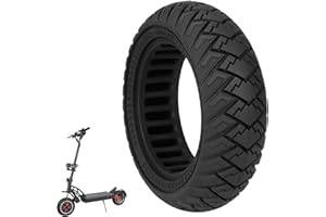 ‎VOLOHAS VOLOHAS 10x2,7-6,5 Vollgummireifen 10 Zoll Solide Reifen für KuKirin G3/KuKirin G2 Master/Dualtron 3 Elektroroller Vollreifen Anti-Rutsch Pannensicher Explosionsgeschützter (Schwarz 1 Stück)