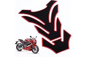 LCVTOS Motorrad Kraftstofftank Aufkleber,3D PVC Rubber Pad Aufkleber Schützt den Tank,Wasserdicht Lackschutz, Tankaufkleber, für alle gängigen Motorradtanks