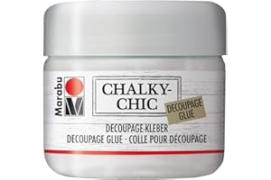 Marabu Chalky-Chic Decoupage Glue, Liquid, Transparent, 225ml