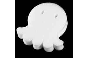 Boao 16 pieces creamy, oil-absorbing foam sponge for swimming pool and spa (octopus shaped)