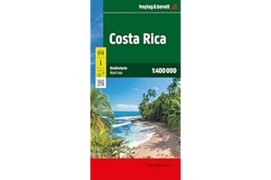 Costa Rica, Straßenkarte, 1:400.000, freytag & berndt: wegenkaart schaal 1:400.000 (freytag & berndt Auto + Freizeitkarten)