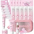 Sakura Skin Care Sets & Kits with Wash Bag,Skin Care For Teenage Girls Gifts,Facial Kits for Women,Face Mask Gift Set,Cleansing Japanese Skincare Set ,Pamper Sets (One Size, Sakura-Cleaning Kit)