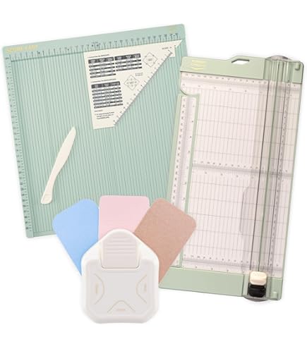 Taglierina 2-in-1 Vaessen Creative - Per Scrapbooking E Progetti Di Carta Con Lame Di Ricambio - Foto 9