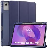 ProCase Case for Lenovo Idea Tab Plus 12.1 Inch 2025, Protective Slim Smart | Lightweight Slim Triple Stand Hard Shell Cover