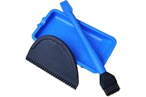 Furtryvl The Complete Silicone Glue Kit, Woodworking Glue Brush Tool, Silicone Woodworking Glue Applicator Set With Glue Spreader Brush & Tray, Narrow Brush Wide Brush Flat Scraper Wood Gluing Tools