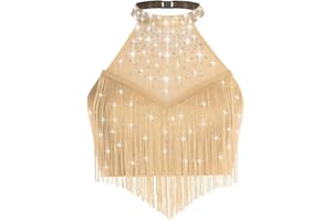 LiiYii Paillettes Crop Top Donna Reggiseno di Danza del Ventre Canotta da Danza Moderna Jazz Hip Hop Gilet Senza Manica Top da Ballo Latino Samba Performance