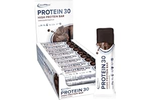 IronMaxx Proteína 30 Barrita Proteica - Chocolate 24 x 35g | barrita proteica sin aceite de palma y sin gluten con vitaminas | adecuado para una alimentación baja en azúcar y carbohidratos
