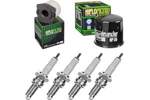 PAMOTO Luftfilter Ölfilter Zündkerzen für GSX 750 F Baujahr 1998-2006 Servicekit Wartungskit